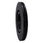 R1 04-09 Audi S4 Front Right Drilled & Slotted Black Brake Rotor