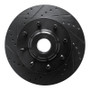 R1 05-07 Ford F-250 2WD (Super Duty) Front Left Drilled & Slotted Black Brake Rotor