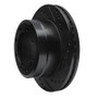 R1 05-12 Ford F-350 Super Duty 2WD Rear Right Drilled & Slotted Black Brake Rotor