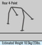 Cusco D1 Chromoly 4-PT Roll Cage Nissan BCNR33 (S/O/No Cancel) CUSCO BLUE