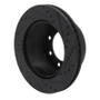 R1 05-12 Ford F-250 4WD (Super Duty) Rear Left Drilled & Slotted Black Brake Rotor