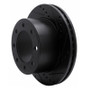 R1 05-12 Ford F-350 Super Duty 4WD Rear Right Drilled & Slotted Black Brake Rotor