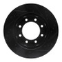 R1 05-12 Ford F-250 4WD (Super Duty) Front Left Drilled & Slotted Black Brake Rotor