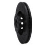 R1 00-03 Audi A8 Front Right Drilled & Slotted Black Brake Rotor