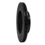 R1 90-91 Audi 90 Quattro Front Right Drilled & Slotted Black Brake Rotor