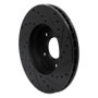R1 02-07 Nissan X-Trail (Mexico) Front Left Drilled & Slotted Black Brake Rotor