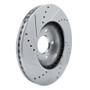 R1 13-19 Mazda CX-5 Front Right Drilled & Slotted Silver Brake Rotor
