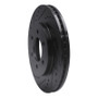 R1 02-06 Ford Expedition Front Left Drilled & Slotted Black Brake Rotor