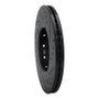 R1 09-15 Mitsubishi Lancer Front Right Drilled & Slotted Black Brake Rotor