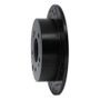 R1 04-12 Mitsubishi Eclipse Rear Right Drilled & Slotted Black Brake Rotor