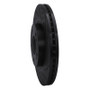R1 04-12 Mitsubishi Eclipse Front Right Drilled & Slotted Black Brake Rotor