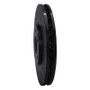 R1 03-06 Mitsubishi Lancer Front Right Drilled & Slotted Black Brake Rotor