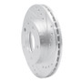 R1 93-03 Ford Probe Front Right Drilled & Slotted Silver Brake Rotor
