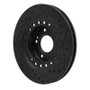 R1 93-99 Dodge STEALTH Front Left Drilled & Slotted Black Brake Rotor