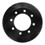 R1 99-05 Ford F-350 Super Duty 2WD Rear Right Drilled & Slotted Black Brake Rotor