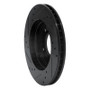 R1 90-05 Chrysler SEBRING Front Right Drilled & Slotted Black Brake Rotor