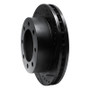 R1 99-99 Ford F-250 4WD (Super Duty) Front Right Drilled & Slotted Black Brake Rotor