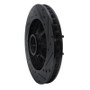 R1 97-02 Ford F-250 2WD (Excl Super Duty) Front Left Drilled & Slotted Black Brake Rotor