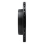 R1 91-93 Dodge STEALTH Rear Left Drilled & Slotted Black Brake Rotor
