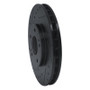 R1 91-93 Dodge STEALTH Front Left Drilled & Slotted Black Brake Rotor