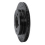 R1 97-04 Ford F-150 4WD Front Left Drilled & Slotted Black Brake Rotor