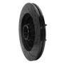 R1 97-99 Ford F-150 RWD Front Left Drilled & Slotted Black Brake Rotor