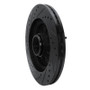 R1 97-99 Ford F-150 RWD Front Right Drilled & Slotted Black Brake Rotor