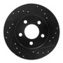R1 95-02 Ford Ranger (USA/Canada) Front Right Drilled & Slotted Black Brake Rotor