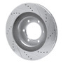 R1 03-09 Lexus GX470 Front Left Drilled & Slotted Silver Brake Rotor