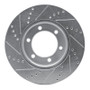 R1 00-07 Toyota SEQUOIA Front Right Drilled & Slotted Silver Brake Rotor
