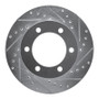 R1 95-04 Toyota 4Runner Front Right Drilled & Slotted Silver Brake Rotor