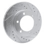 R1 95-04 Toyota 4Runner Front Right Drilled & Slotted Silver Brake Rotor