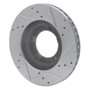 R1 95-04 Toyota Tacoma Front Left Drilled & Slotted Silver Brake Rotor