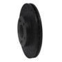 R1 90-97 Infiniti Q45 Front Right Drilled & Slotted Black Brake Rotor
