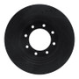 R1 12-21 Nissan NV1500 Front Right Drilled & Slotted Black Brake Rotor