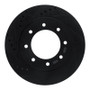 R1 12-21 Nissan NV1500 Front Left Drilled & Slotted Black Brake Rotor