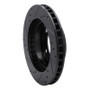 R1 76-93 Ford F-150 4WD Front Right Drilled & Slotted Black Brake Rotor