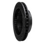 R1 80-94 Ford F-350 4WD (Excl Super Duty) Front Right Drilled & Slotted Black Brake Rotor