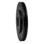 R1 05-21 Nissan Frontier Front Right Drilled & Slotted Black Brake Rotor