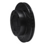 R1 76-79 Ford F-250 4WD (Excl Super Duty) Front Left Drilled & Slotted Black Brake Rotor