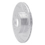 R1 00-05 Toyota MR2 Spyder Rear Right Drilled & Slotted Silver Brake Rotor