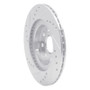 R1 00-05 Toyota MR2 Spyder Rear Right Drilled & Slotted Silver Brake Rotor