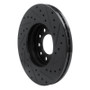 R1 99-03 Ford Windstar Front Left Drilled & Slotted Black Brake Rotor