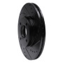 R1 14-23 Ford Fiesta (USA/Canada) Front Right Drilled & Slotted Black Brake Rotor