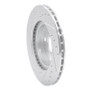 R1 92-95 Toyota Paseo Front Right Drilled & Slotted Silver Brake Rotor