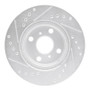 R1 92-95 Toyota Paseo Front Right Drilled & Slotted Silver Brake Rotor