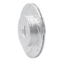 R1 91-99 Toyota Tercel Front Left Drilled & Slotted Silver Brake Rotor