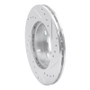 R1 91-99 Toyota Tercel Front Left Drilled & Slotted Silver Brake Rotor