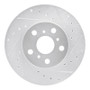 R1 90-91 Toyota Celica Front Right Drilled & Slotted Silver Brake Rotor