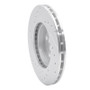 R1 90-91 Toyota Celica Front Right Drilled & Slotted Silver Brake Rotor